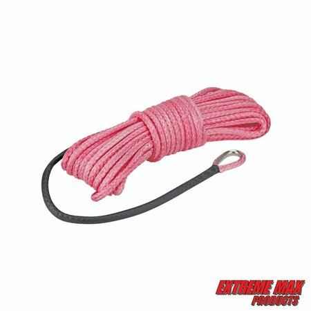 Extreme Max Extreme Max 5600.3221 "The Devil's Hair" Synthetic ATV / UTV Winch Rope - Pink 5600.3221